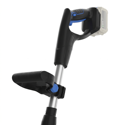 Close-up of the Snow Buddy handle, battery and front grip